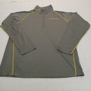 Columbia Oregon Ducks 1/4 Zip Athletic  Pullover Shirt Men's Size Medium